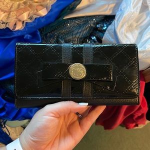 Hello Kitty Black Patent Leather Wallet